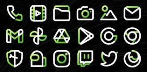 Aline Green Linear Icon Pack V 1.1.3 APK Patched