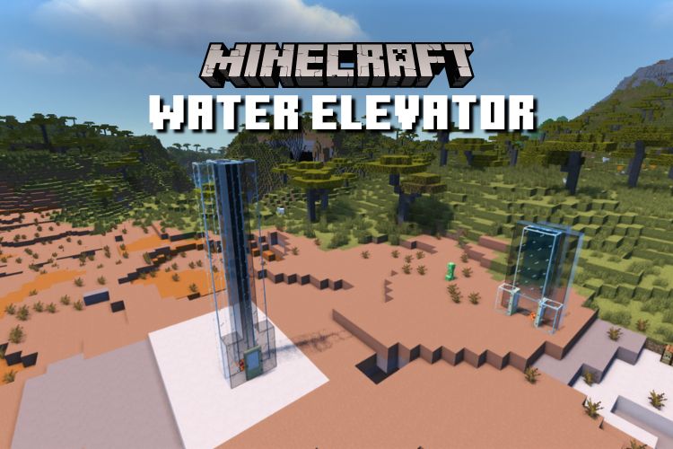 How to Make a Water Elevator in Minecraft Easiest Method