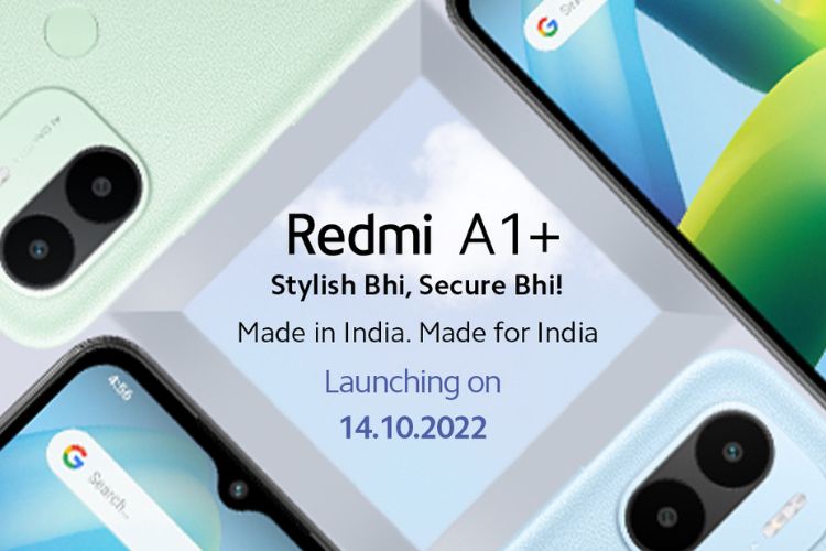 redmi a1+ india launch october 14