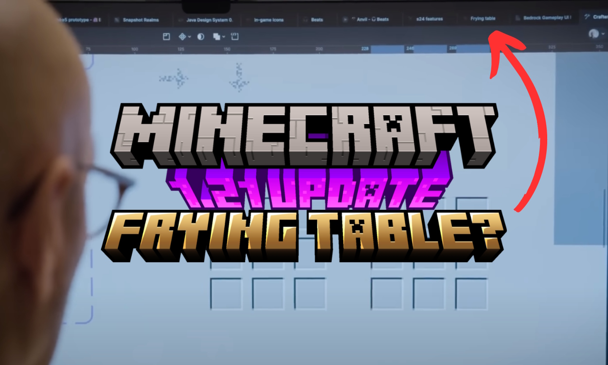 Frying table leak in the latest Minecraft video