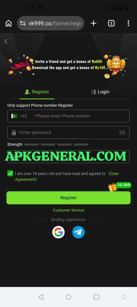 VK999 Game App